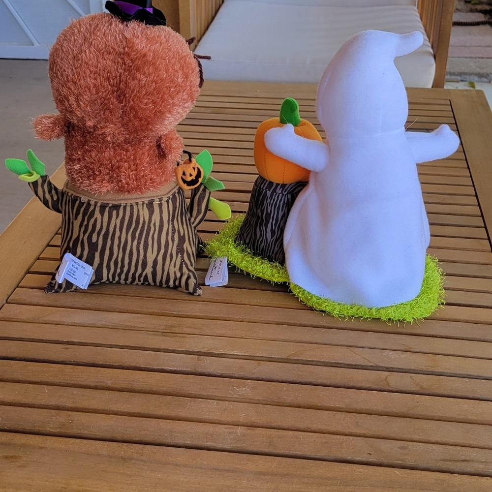 Hallmark Plush Set with Owl & Ghost - Picture 2 of 4
